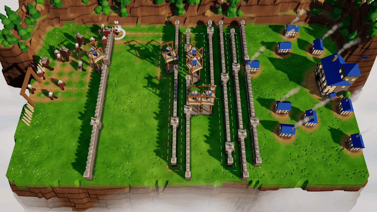 Raiders at the Gate — tower defence on a plateau above the clouds